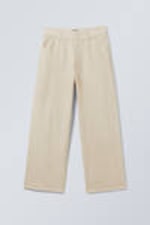 Ecru - Astro Loose Baggy Leg Linen-Blend Trousers - 10