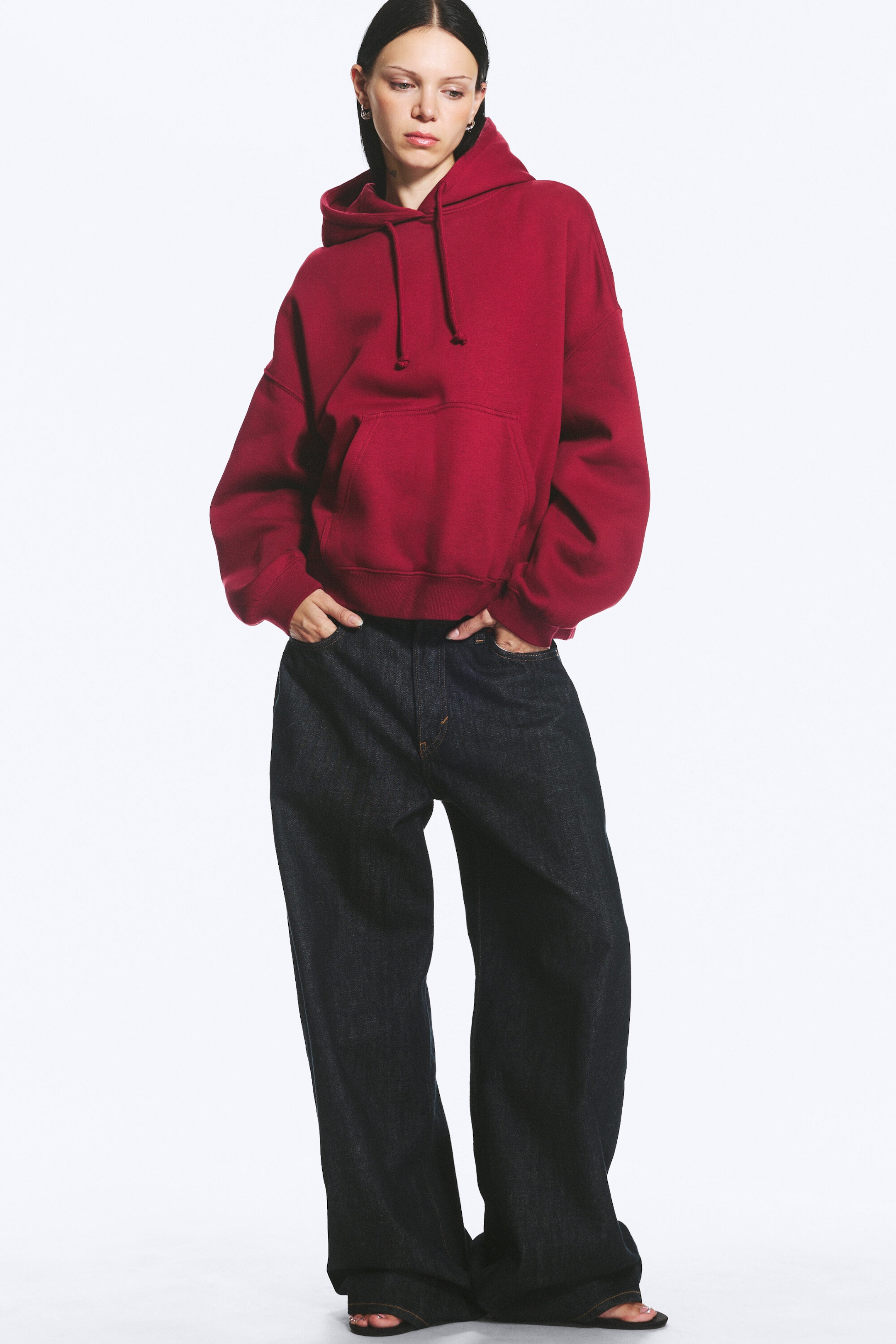 Dark Red - Standar Hoodie - 2