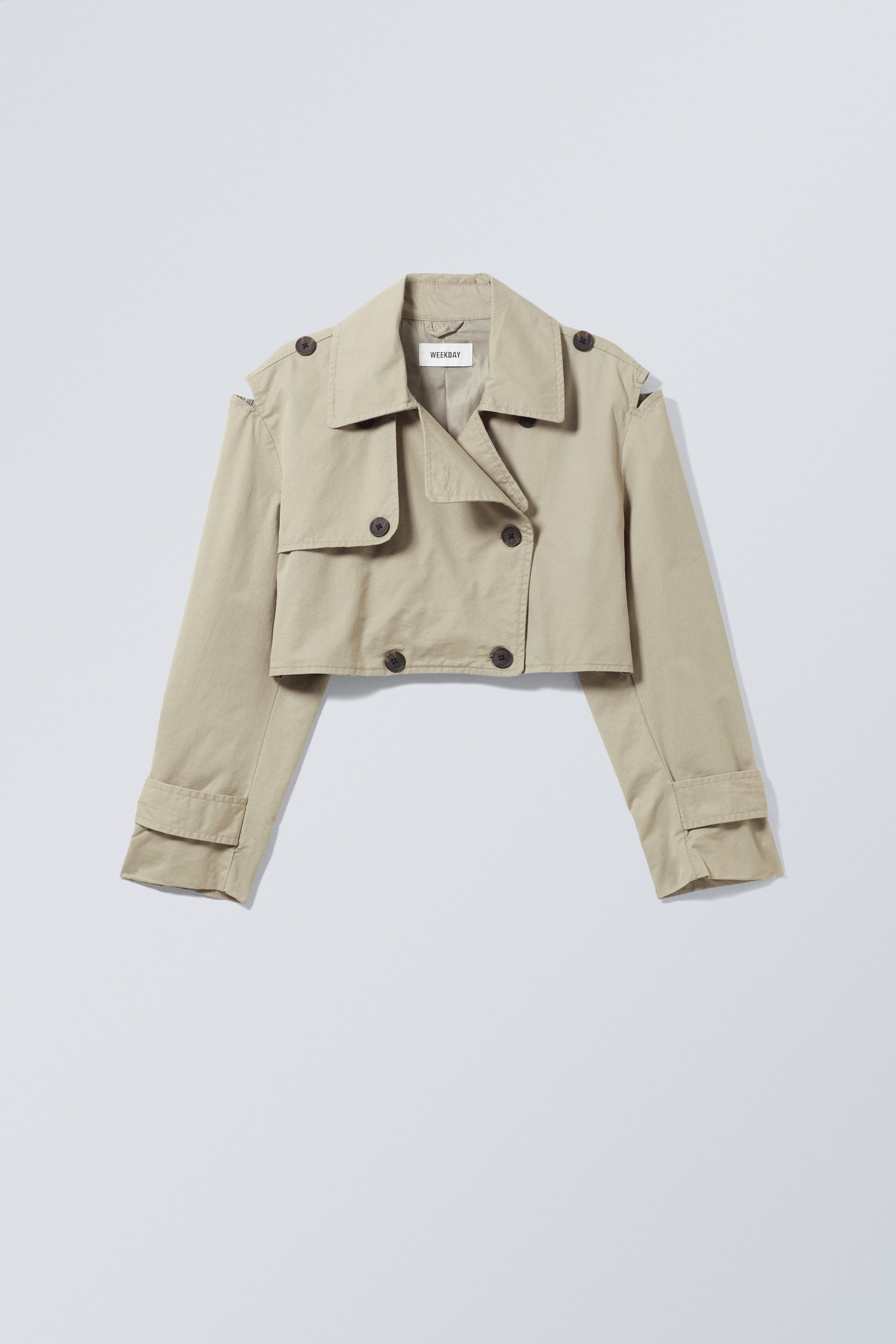 Gedecktes, helles Khaki - Trenchcoat Isolde - 1