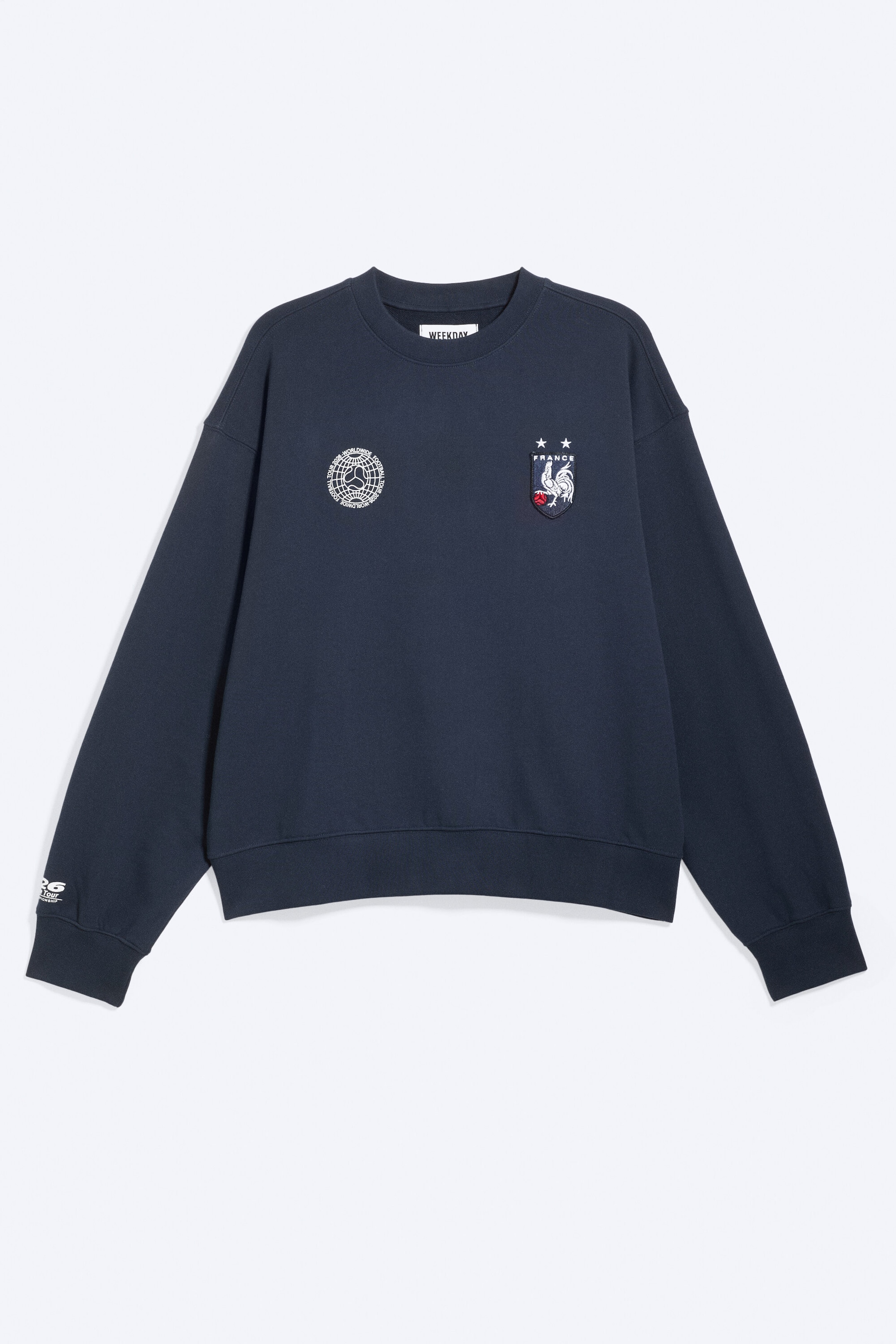 Dark Blue - TOFFS Boxy Football Sweatshirt - 4