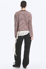 Striped Pink/Burgundy - Striped cardigan - 4