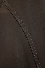 Dark Brown - Slim Double-Strap Corset Top - 1