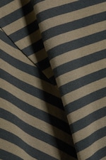 Dunkelgrau gestreift - DRAPIERTES, ENG ANLIEGENDES T-SHIRT - 1