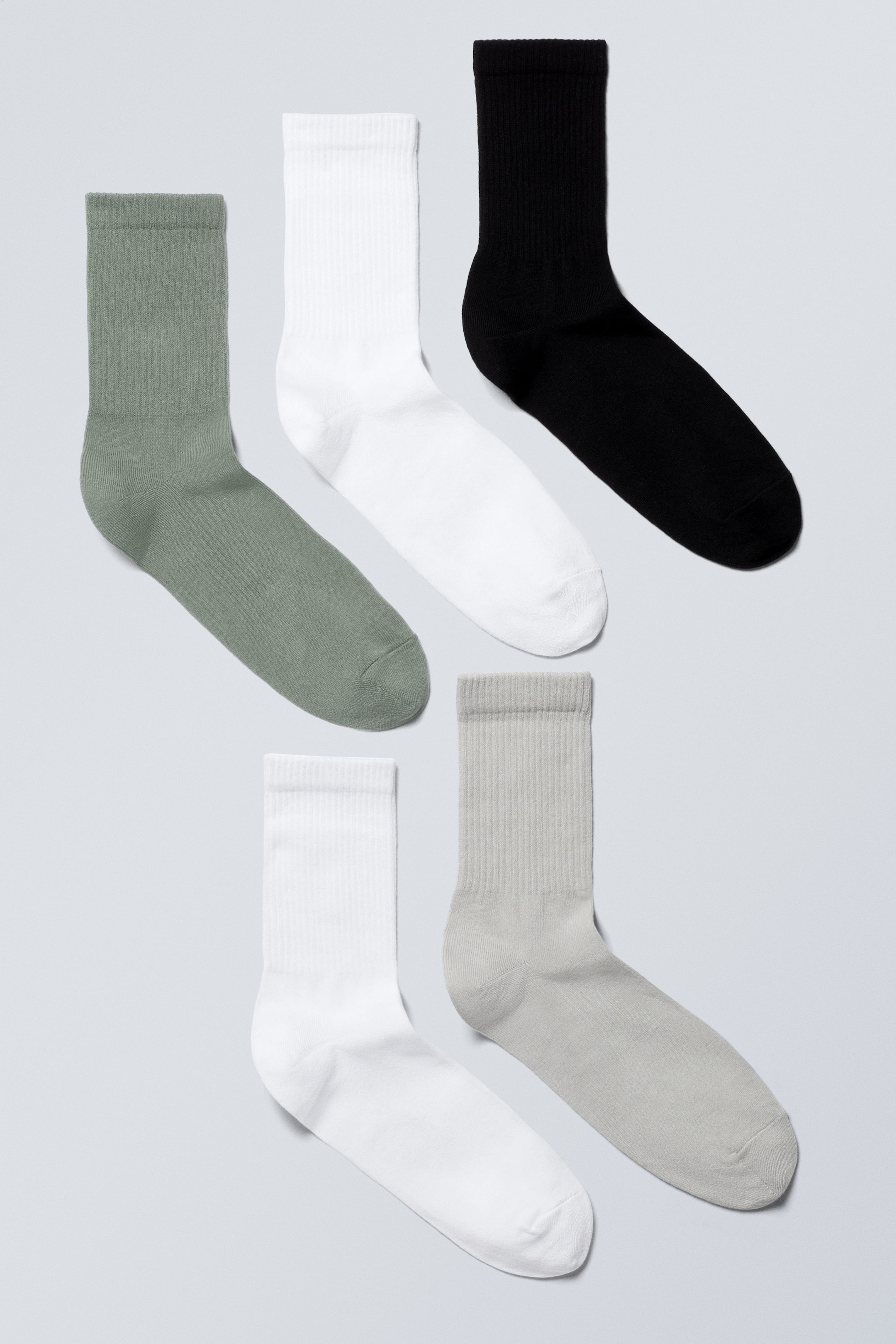 Khaki Mix - 5-pack Sport Socks - 0