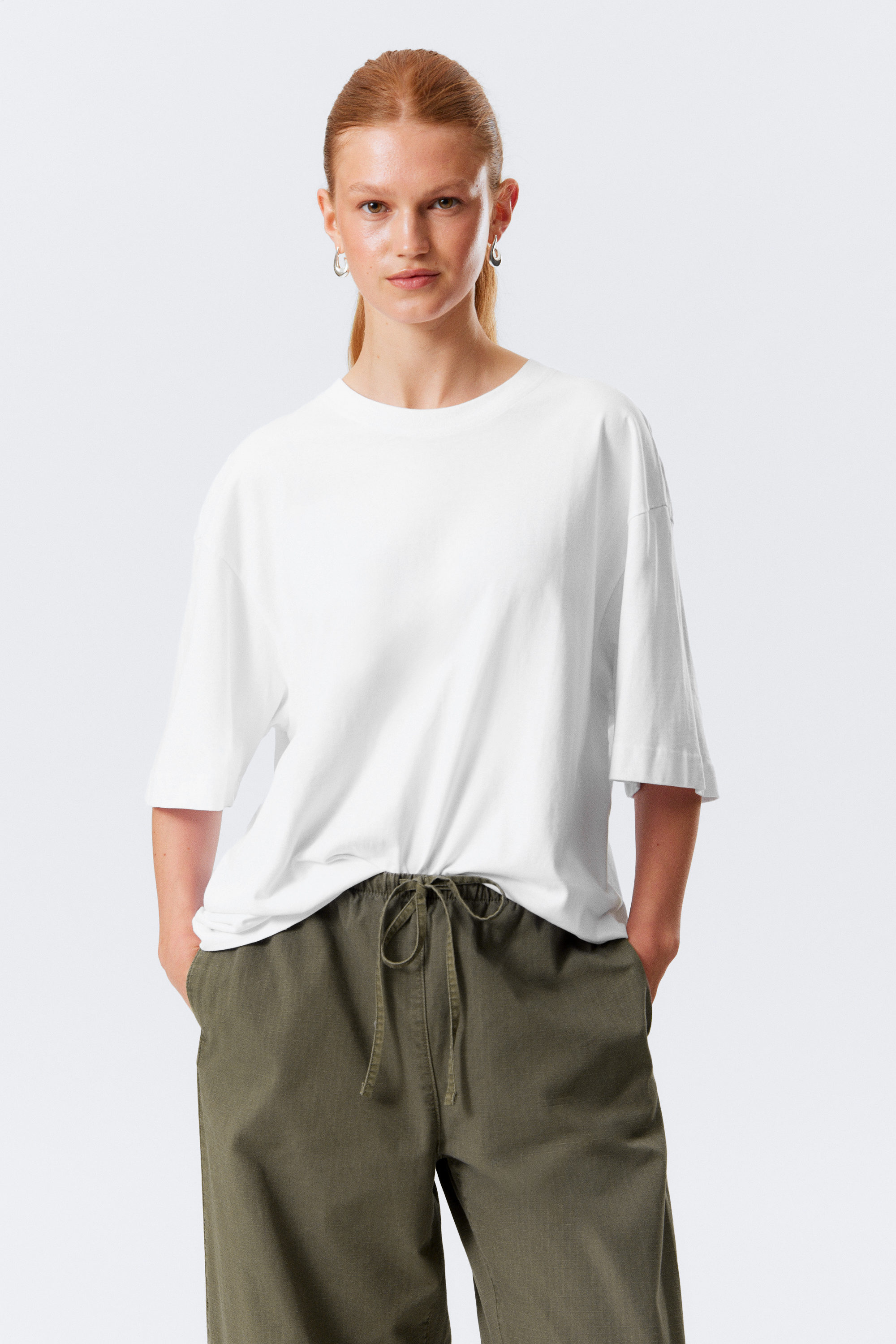 White - Oversized T-shirt - 1