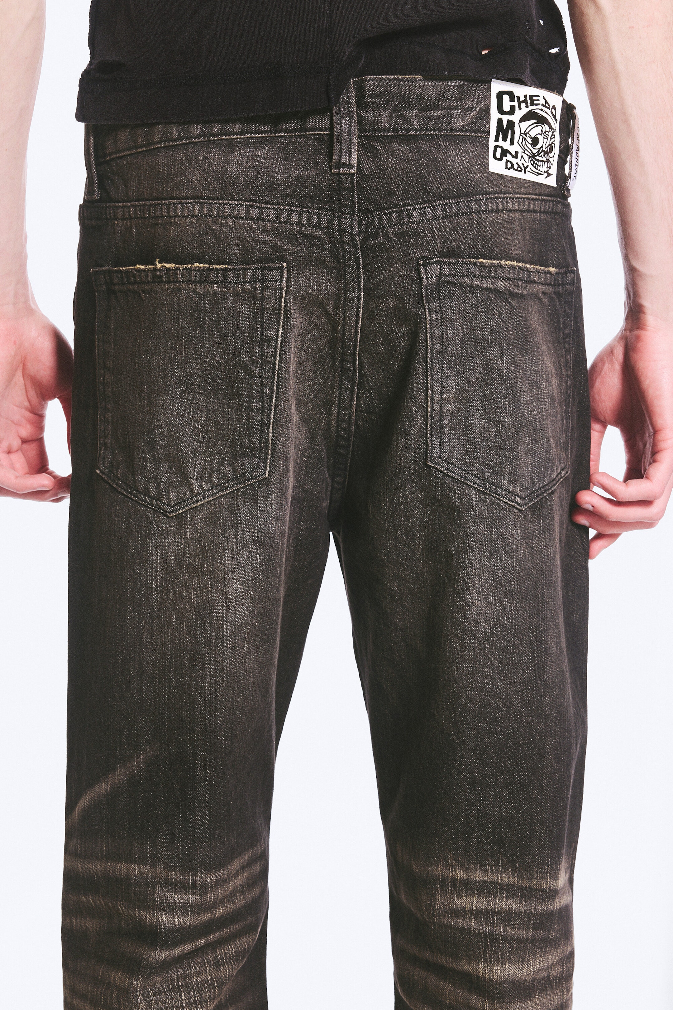 Vintage Black - Dark Black - Boo Bootleg Low Rise Regular Bootcut Jeans - 2