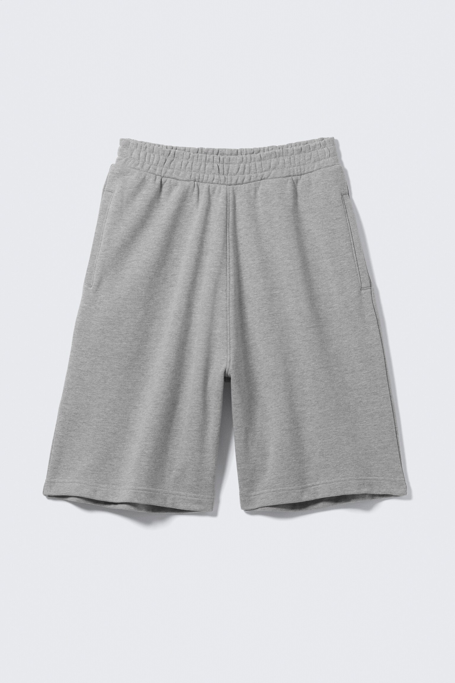 Calções de skate largos até ao joelho - Cinzento mesclado