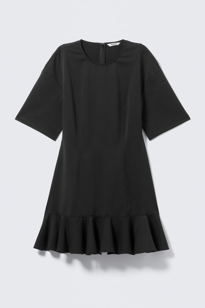 Fit-and-Flare-Minikleid - Schwarz - 1