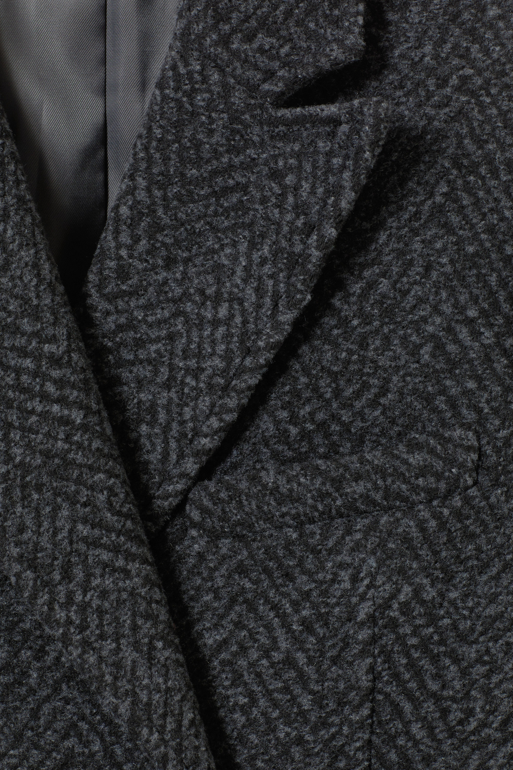 carla oversized wool blend jacket - Grey Herringbone | Weekday WW