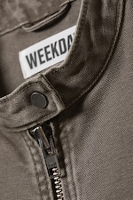 Grå - Oversized Washed Canvas Jacket - 6