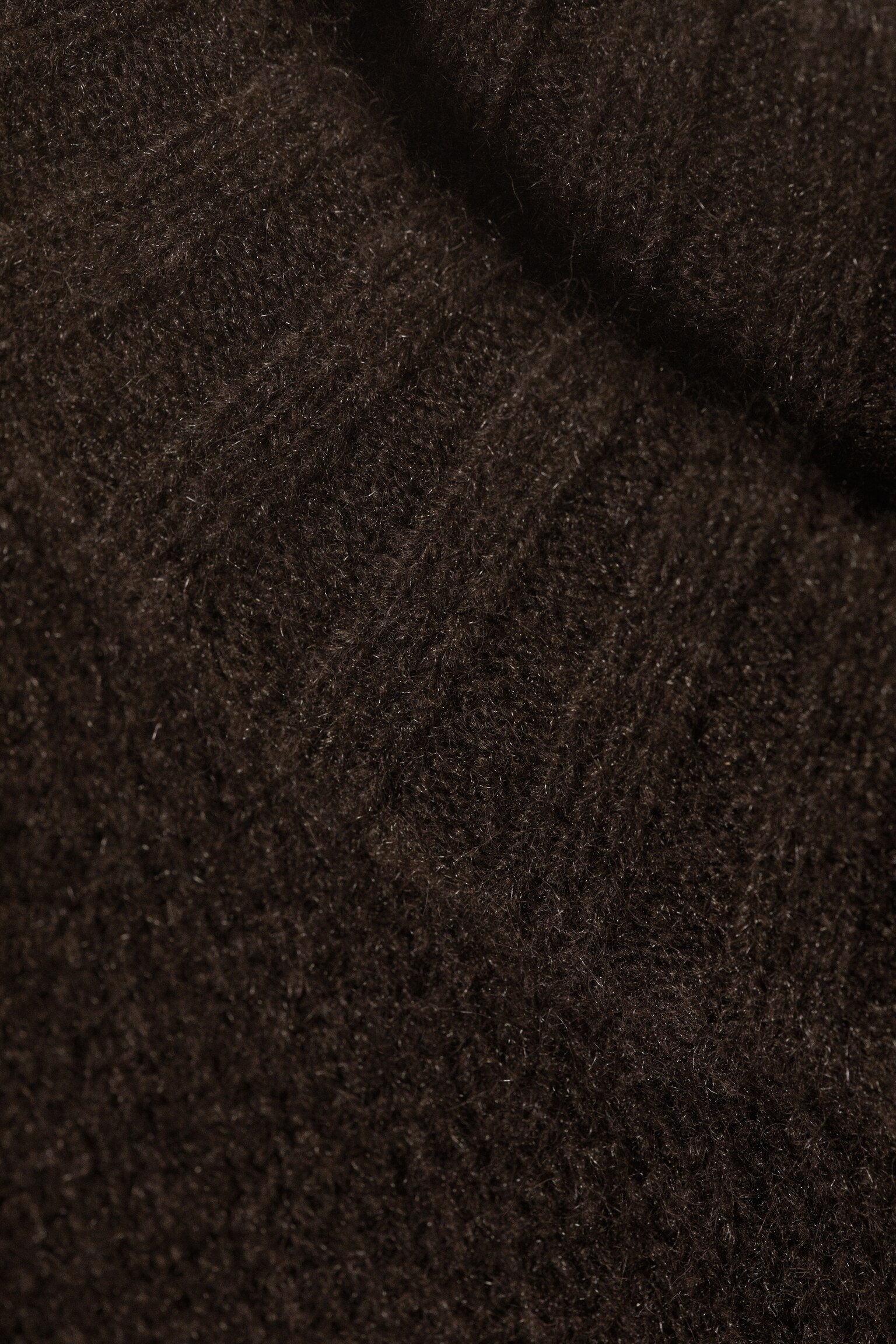 Knitted Oversized Sweater - Dark Brown/Dusty White/Light Dusty Pink - 4
