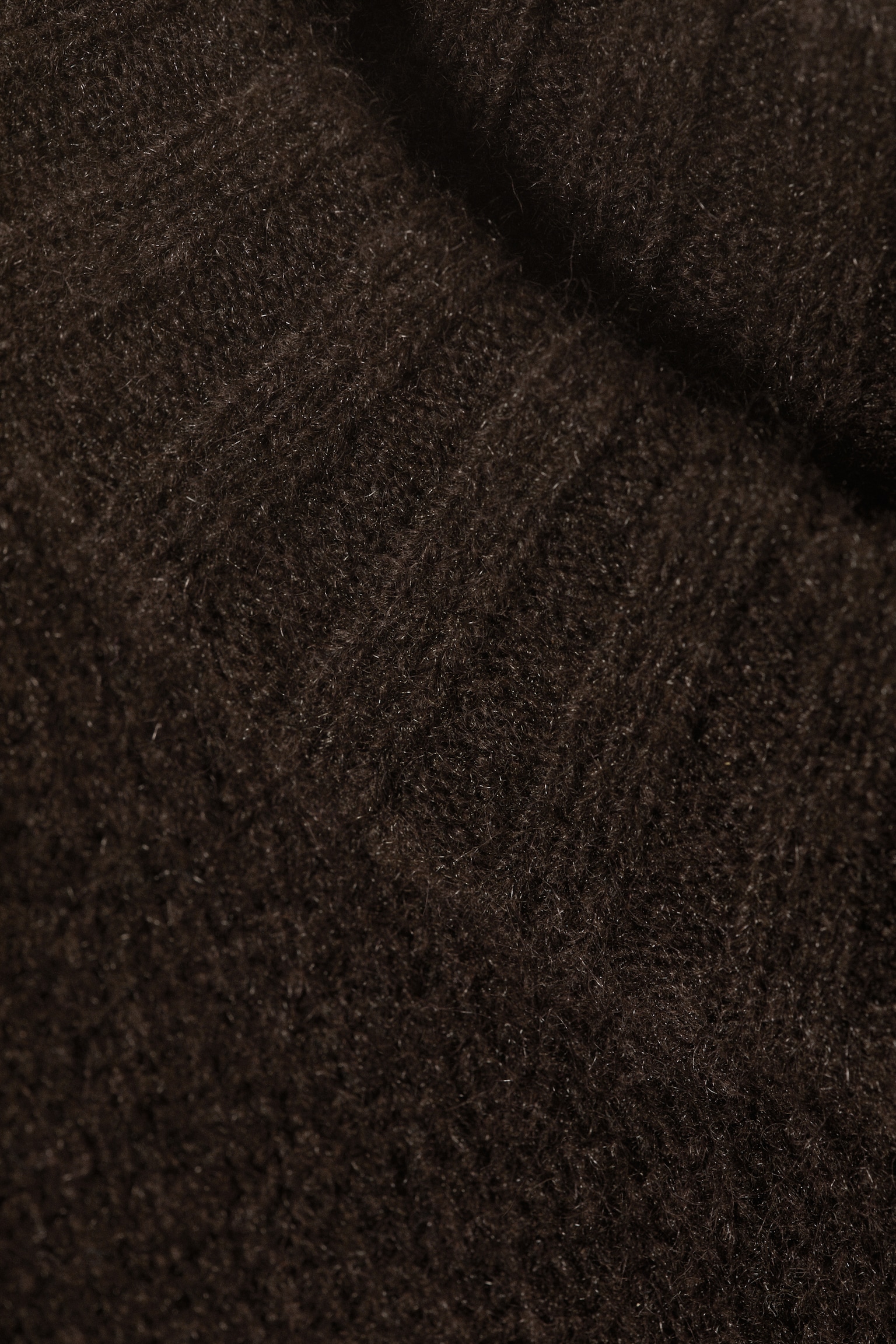 Knitted Oversized Sweater - Dark Brown/Dusty White/Light Dusty Pink - 3