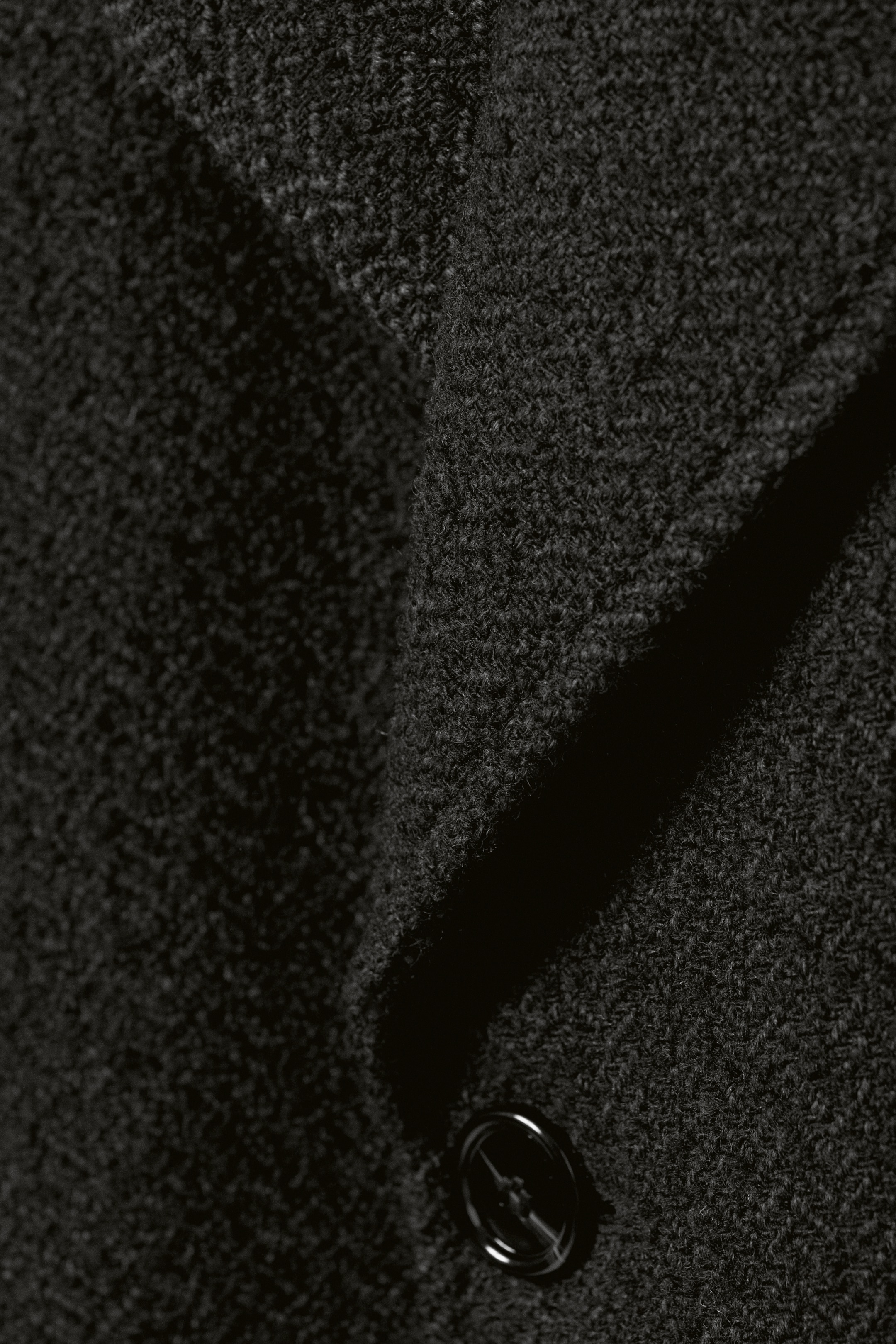 Ingrandisci l'immagine: Oversized Double-Breasted Wool-Blend Coat - Dark Grey Herringbone - UOMO | H&M CH 7