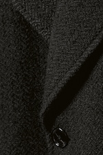 Vert foncé chevrons - Manteau en laine mélangée croisé oversize - 6