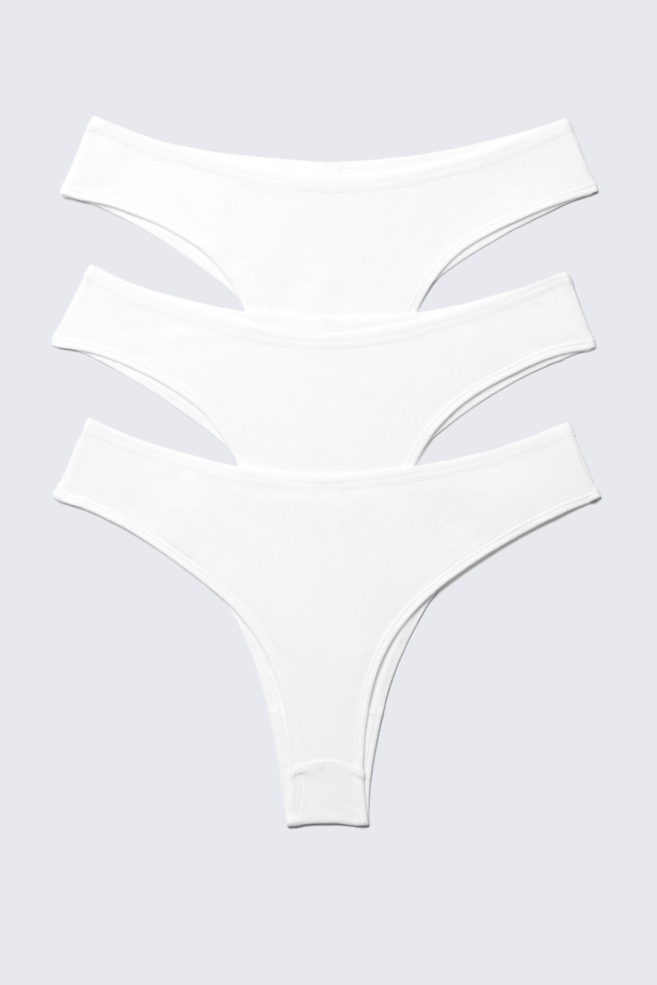 #FFFFFF - 3-pack Inez Brazilian Cotton Briefs - 2