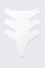 White - 3-pack Inez Brazilian Cotton Briefs - 1