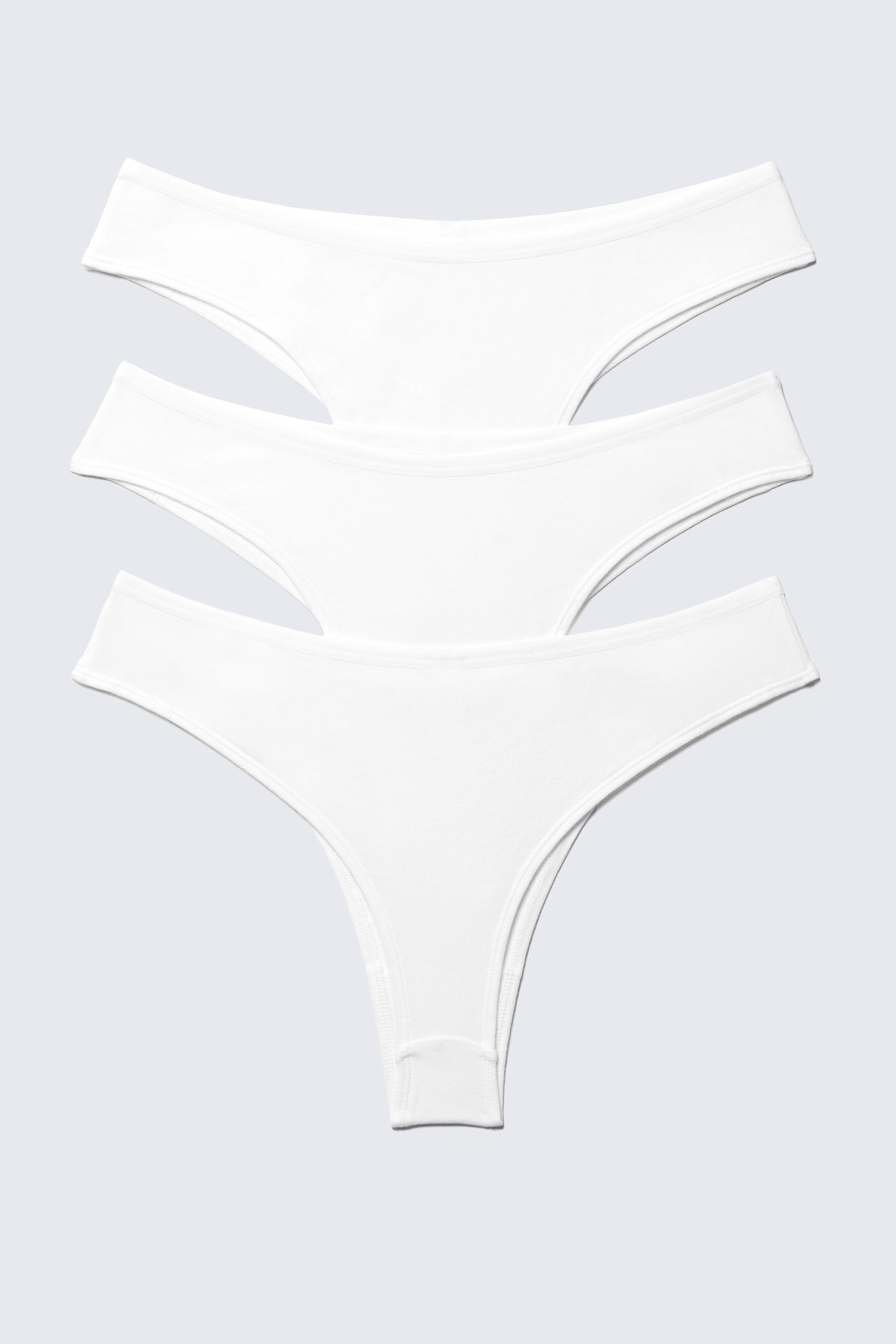 White - 3-pack Inez Brazilian Cotton Briefs - 5