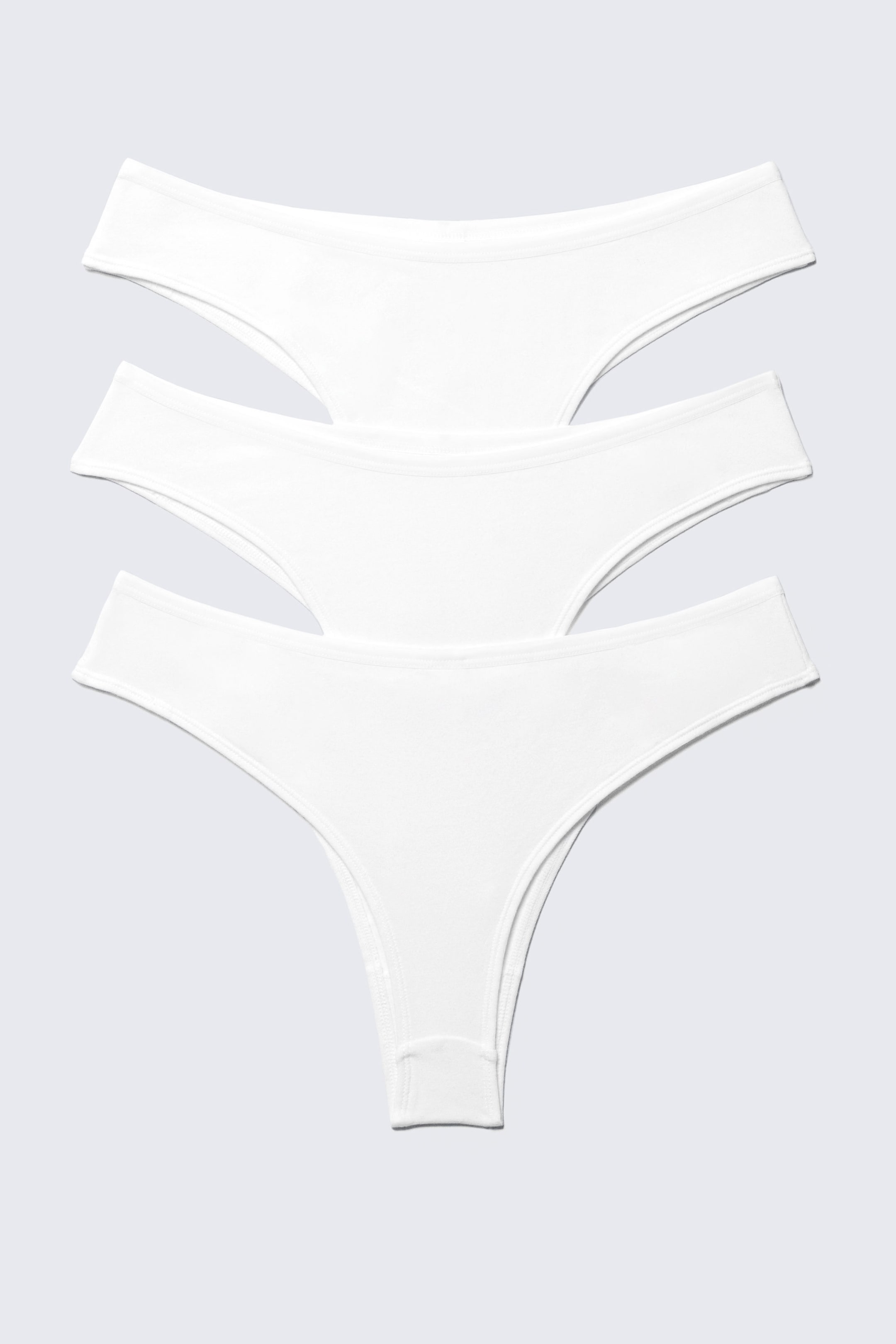 White - 3-pack Inez Brazilian Cotton Briefs - 2