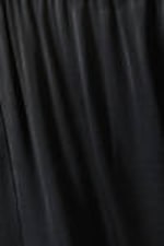 Dark Grey - Draped Wide-Leg Satin Trousers - 5