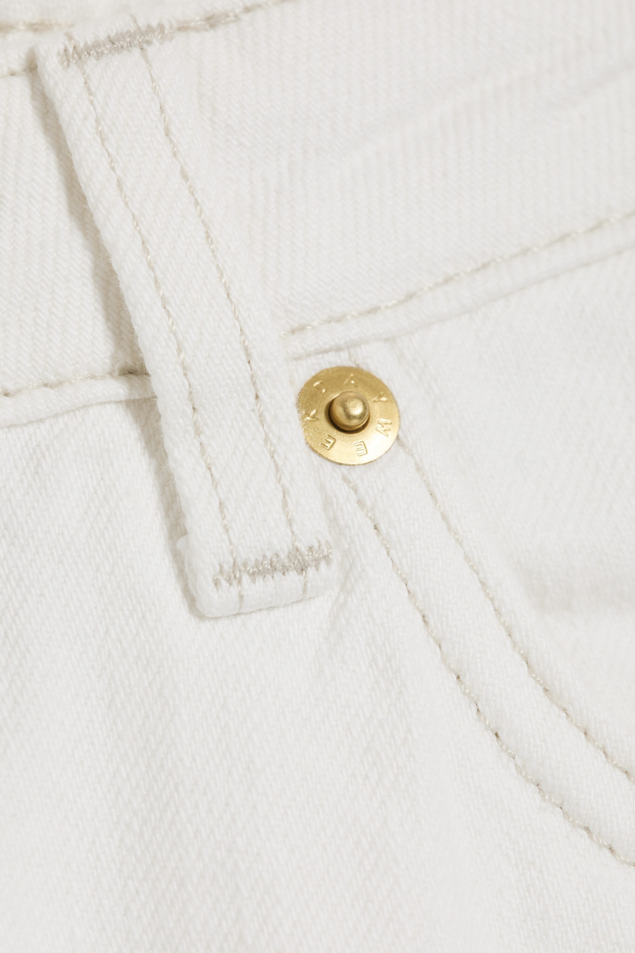 Dirty White - White - Paz jeans med mellomhøyt liv og vide ben - 2