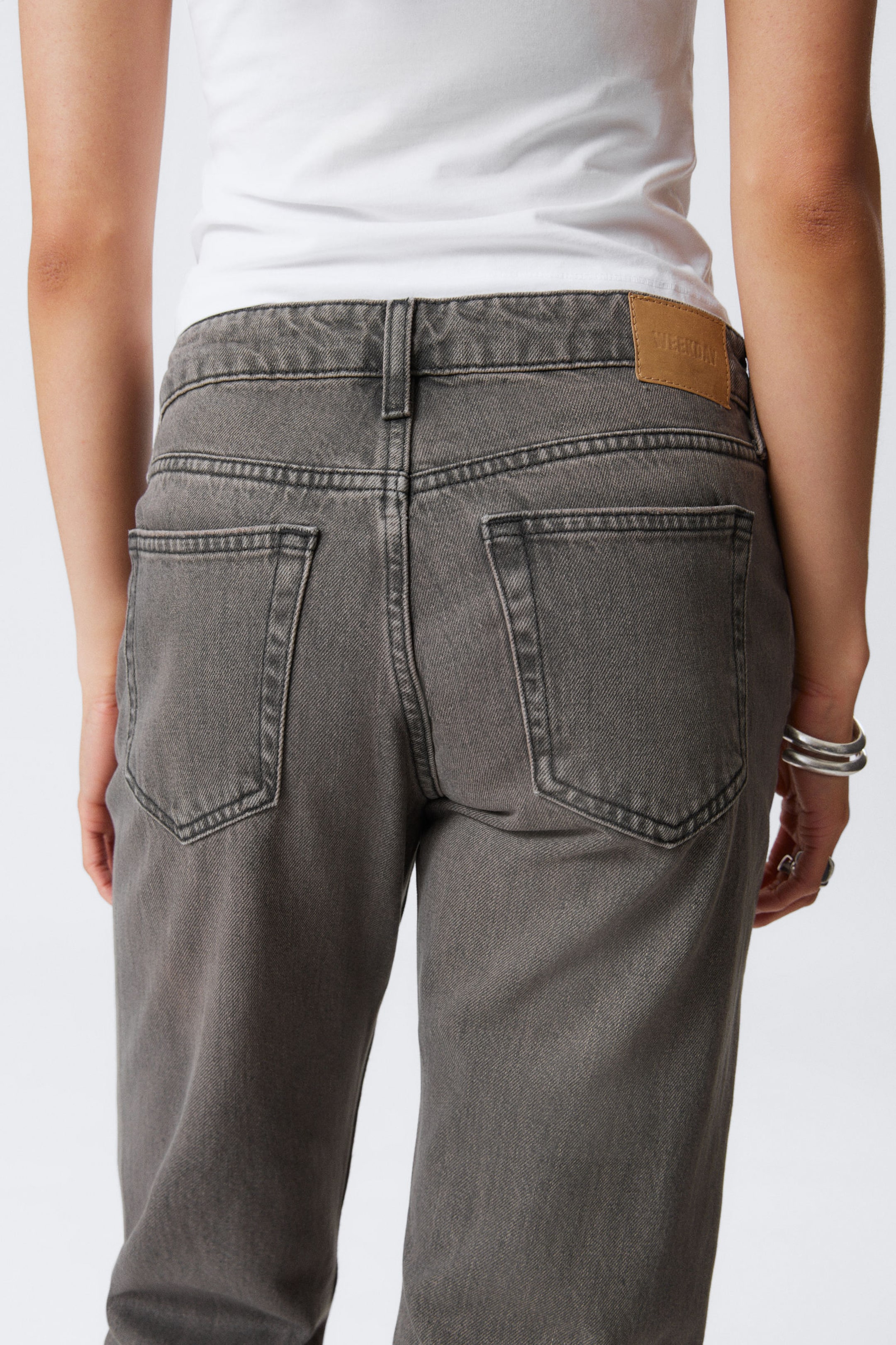 Clay Grey - Grau - Arrow Low Waist Regular Straight Leg Jeans - 3