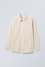 Beige - Oversized Shirt - 0