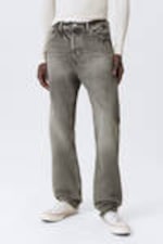 Canyon Grey - Medium Grey - Space Relaxed Straight Leg Jeans - 1