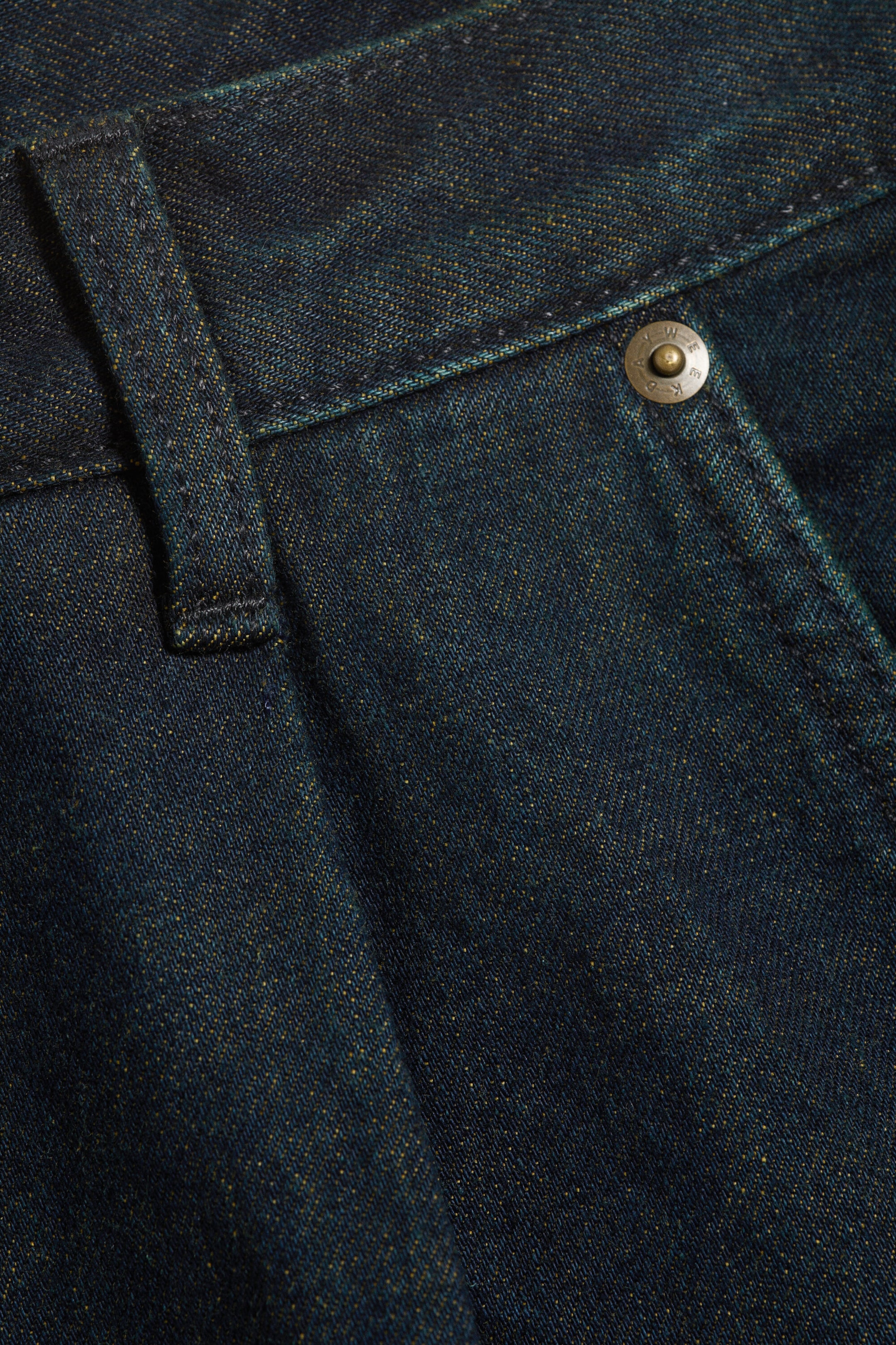 Emerald Rinse - Dunkelblau - Baggy-Denimshorts mit Bundfalten - 5