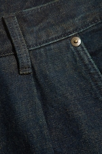 Emerald Rinse - Dunkelblau - Baggy-Denimshorts mit Bundfalten - 5