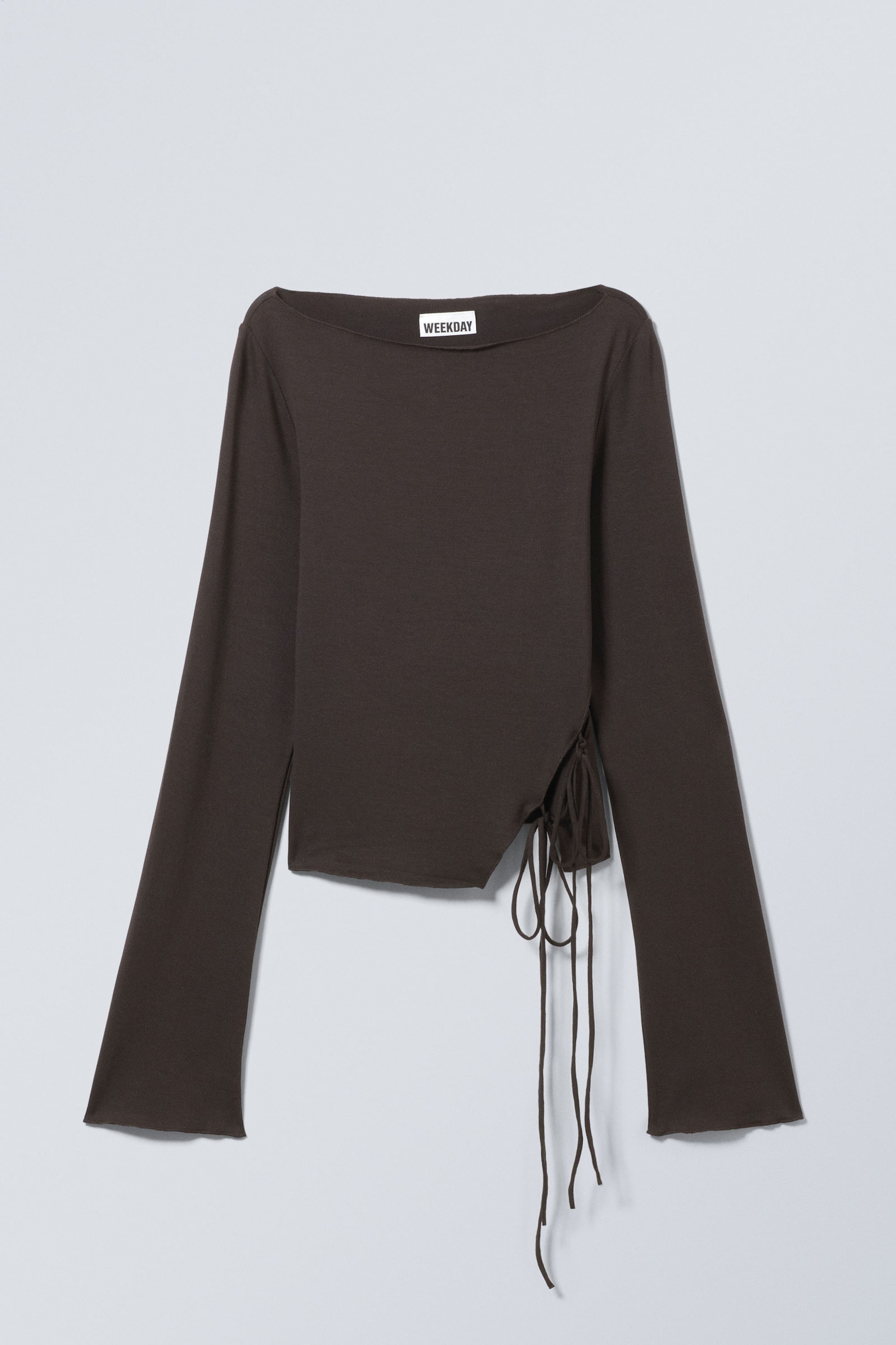 Dark Brown - Side Tie Top - 3