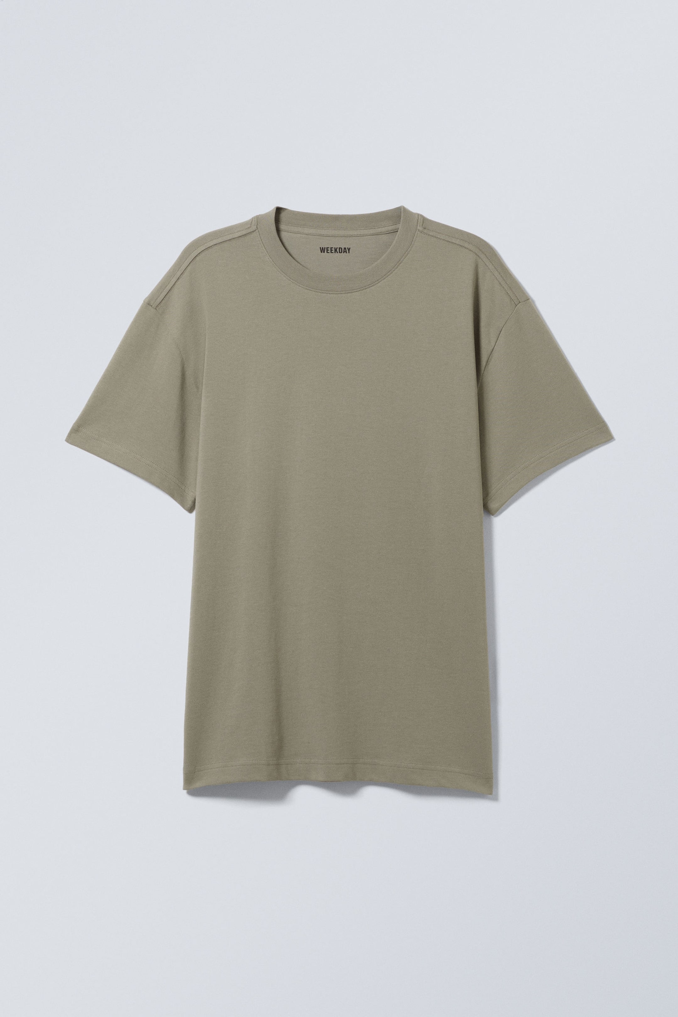 Kakigroen - Oversized, zwaar T-shirt - 3