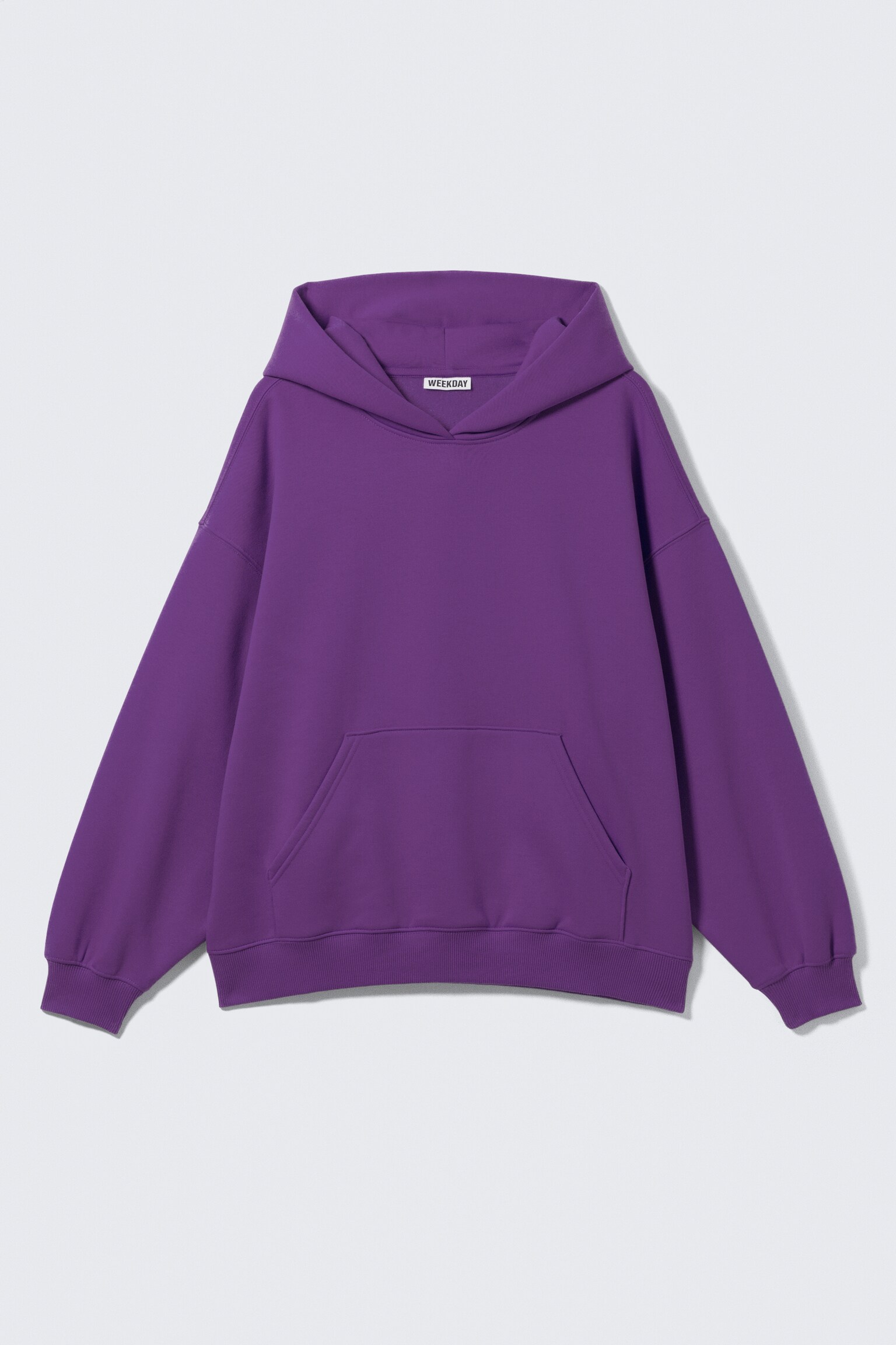 Oversized Heavyweight Hoodie - Violet/Dark Blue/Black/Light Grey Melange/Roșu spălat/Maro închis