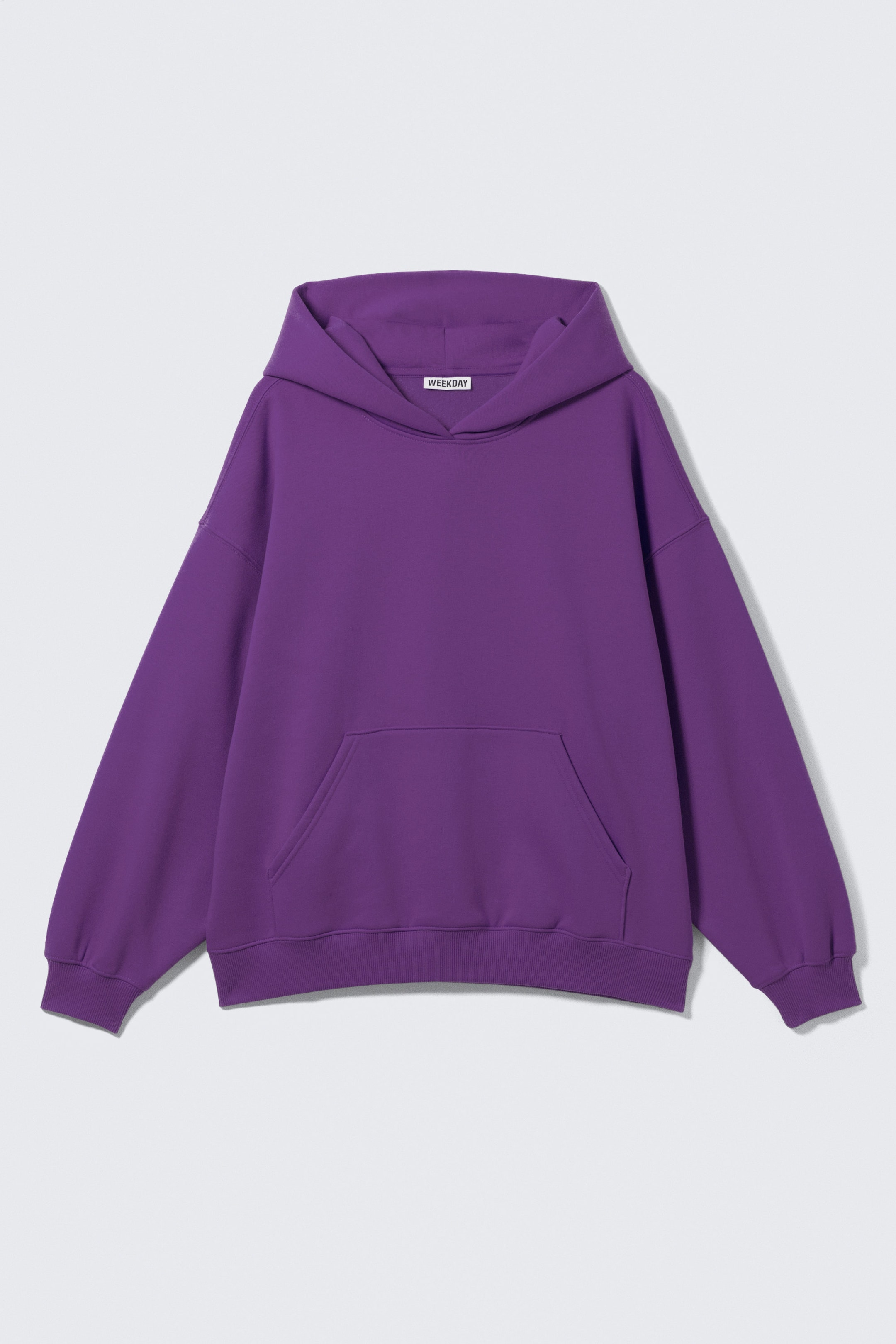 Violett - Schwerer Oversized-Hoodie - 4