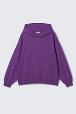 Violett - Schwerer Oversized-Hoodie - 4