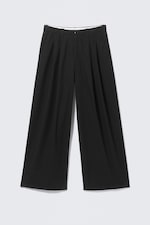 Black - Otis Oversized Pleated Cotton Twill Chinos - 4