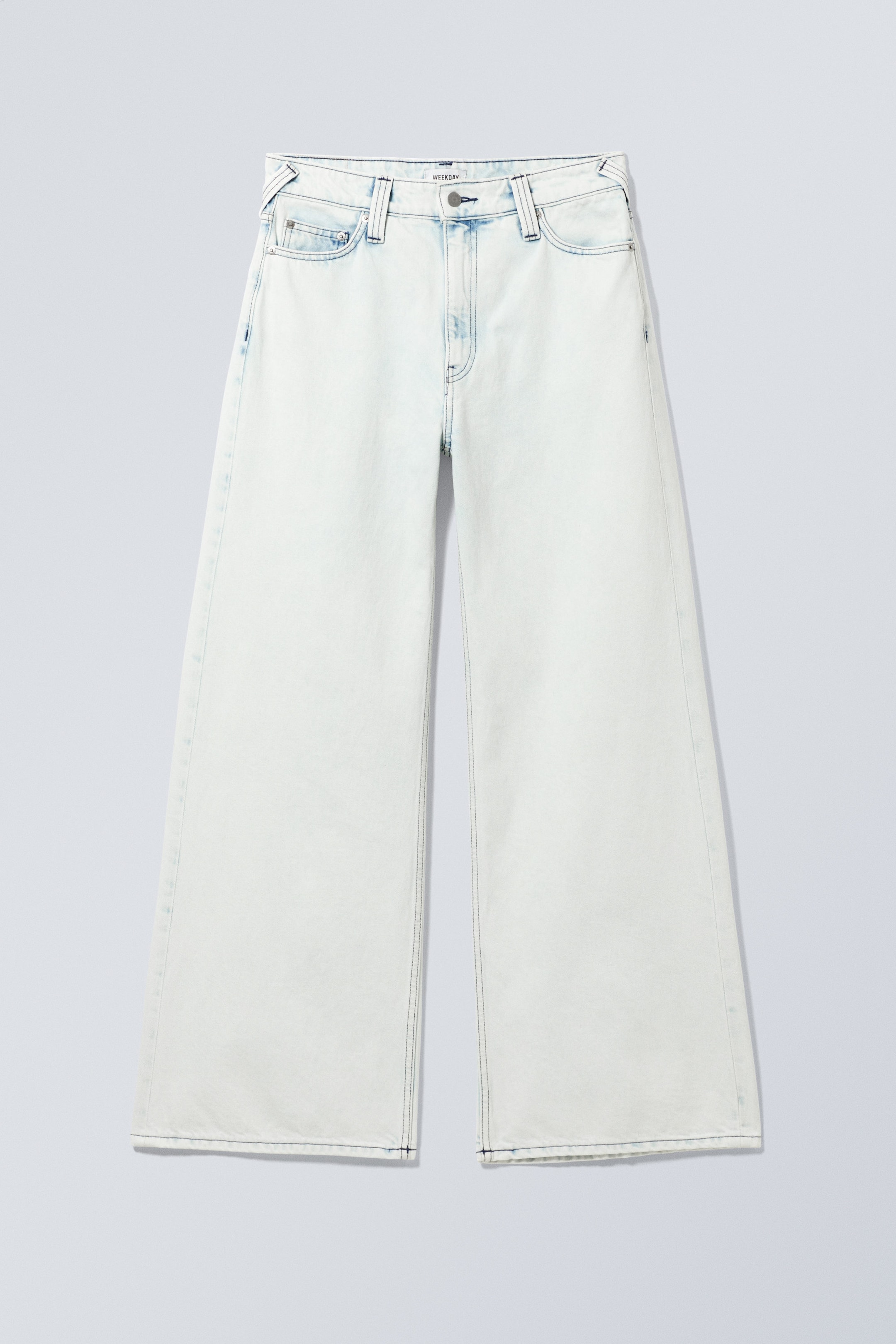 Blotch Blue - Duchess Low Loose Baggy Jeans - 0