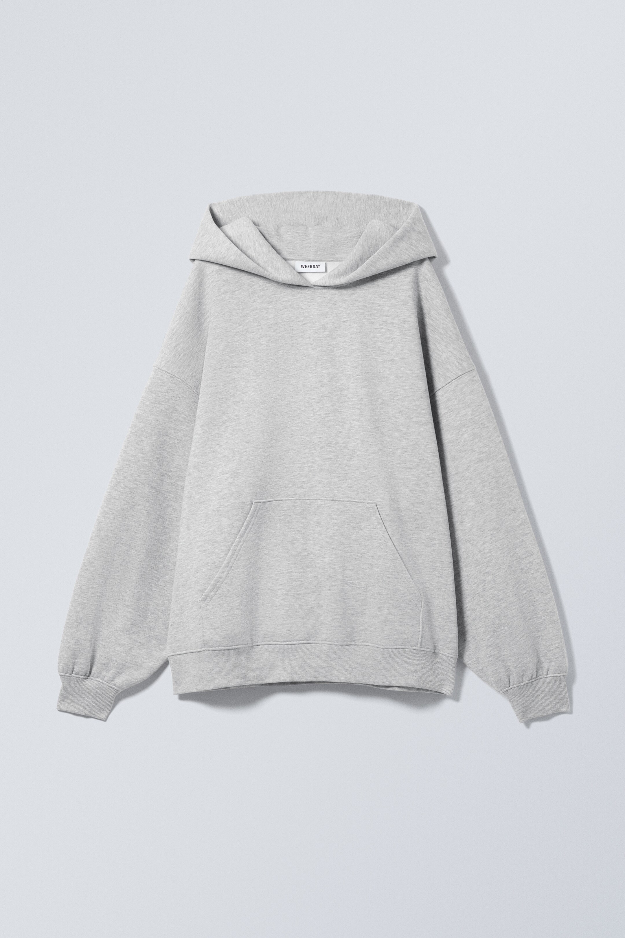 Προβολή μεγαλύτερης εικόνας: Oversized Heavyweight Hoodie - Light Grey Melange - Ladies | H&M GR 5