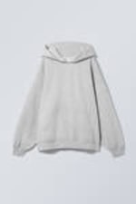 Light Grey Melange - Oversized Heavyweight Hoodie - 4