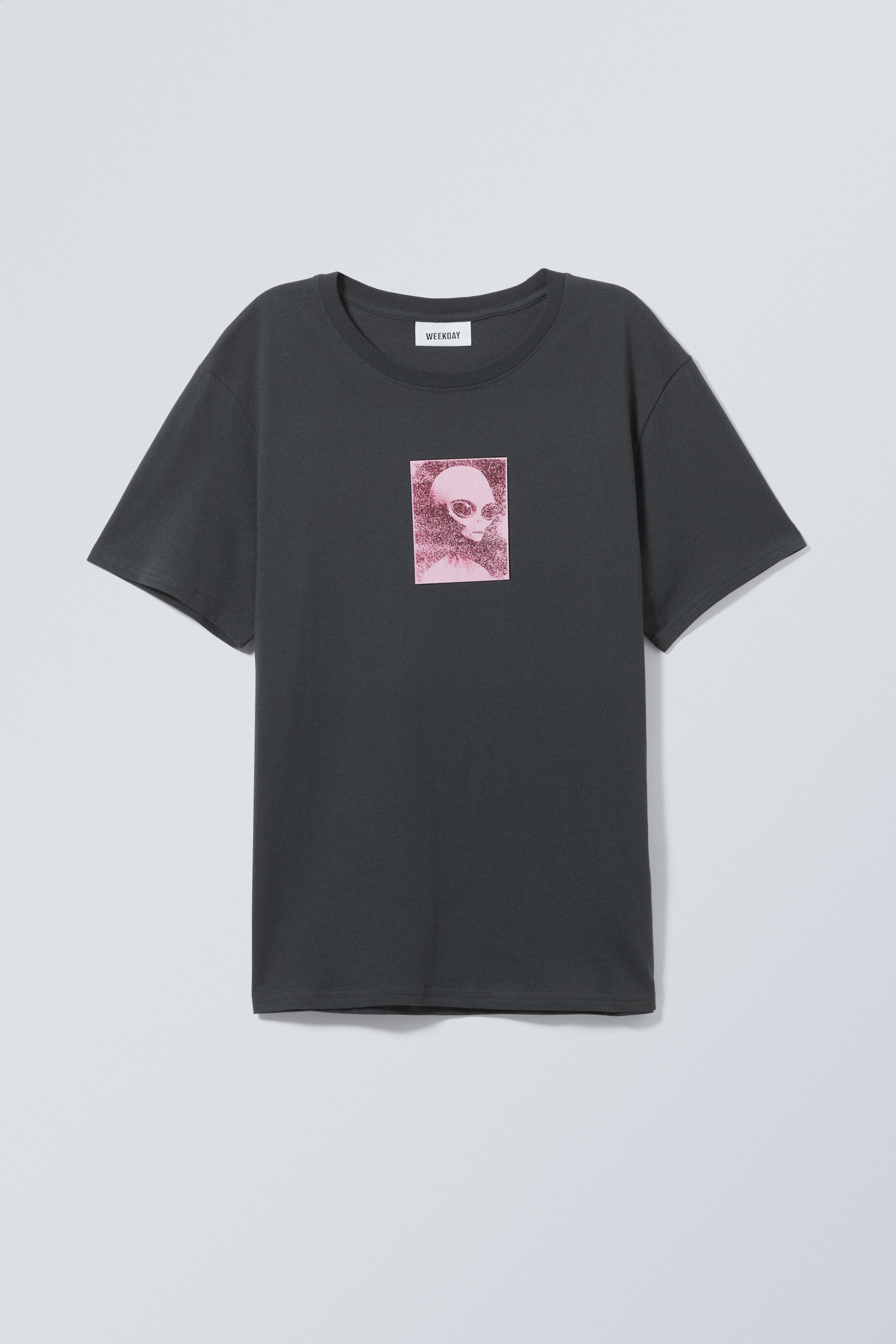 Alien Photo - En t-shirt med grafiskt tryck - 0