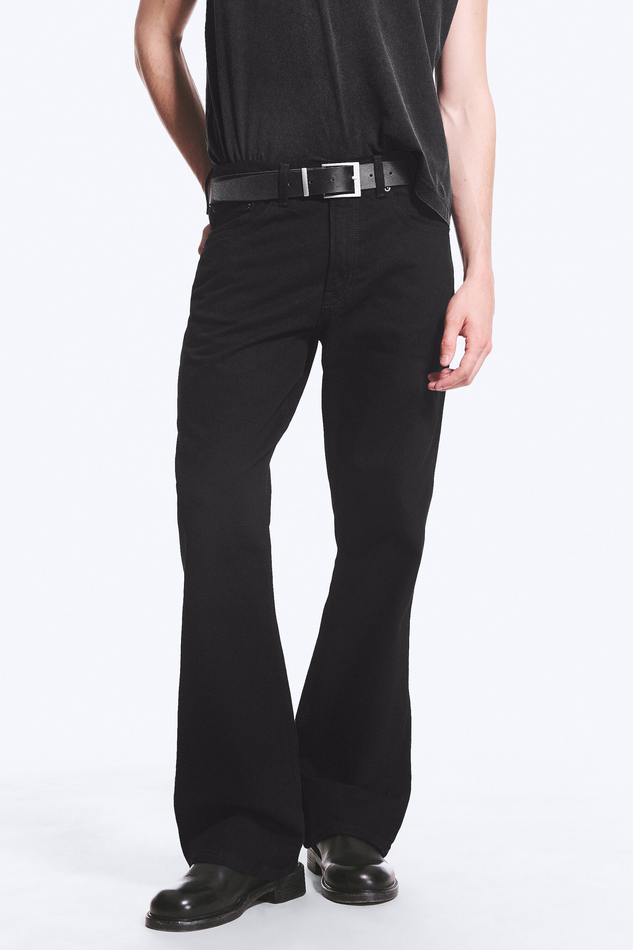 Black Rinse - Schwarz - Mercury Mid Waist Relaxed Bootcut Jeans - 2