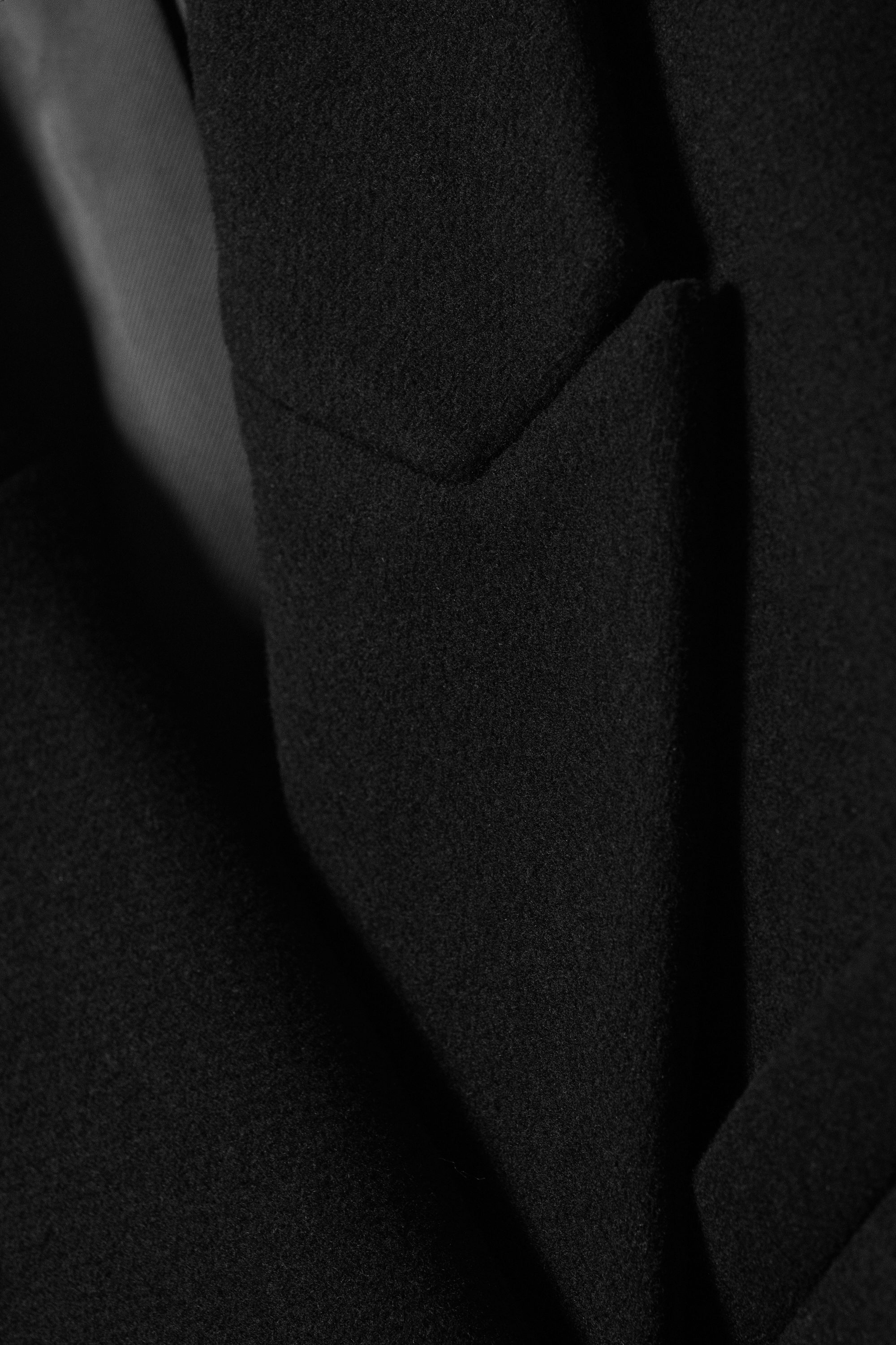 Black - Oversized Wool-Blend Double-Breasted Blazer - 4