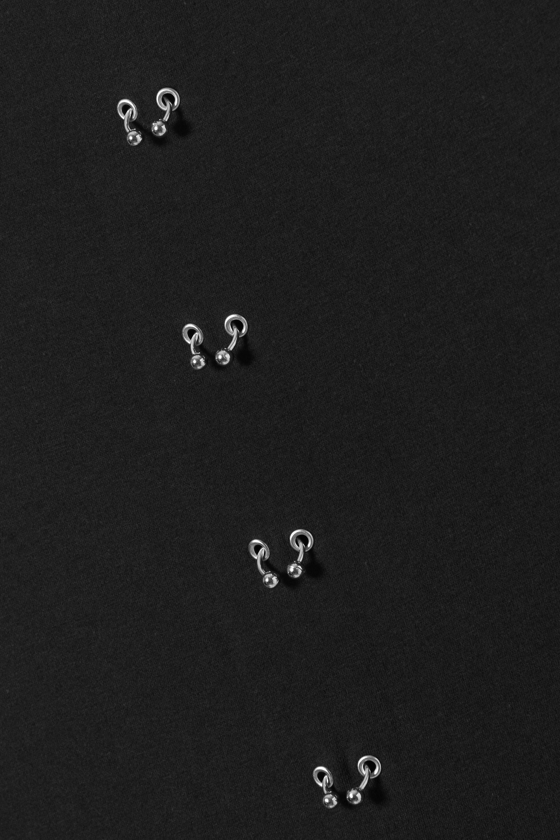 View larger image: Pierced Short-Sleeved Maxi Dress - Black - Ladies | H&M GB 6