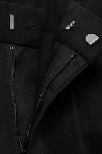 Noir - Pantalon chino droit décontracté taille mi-haute - 5