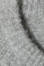 Grau meliert - Zip-Cardigan mit Raglanärmeln aus Wollmischung - 6