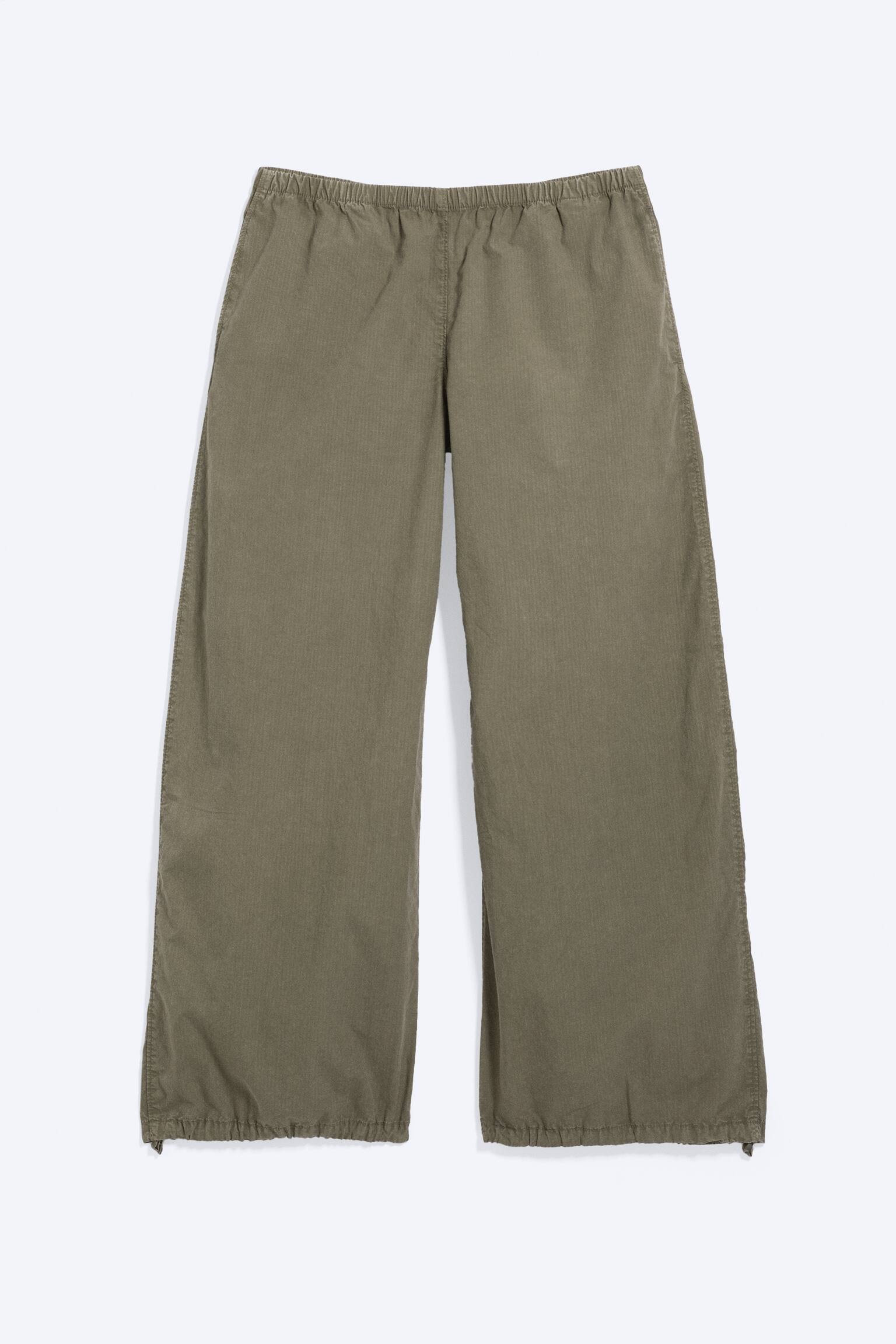 Pantalon à enfiler taille basse en ripstop - Vert kaki cendré/Taupe cendré clair/Gris foncé - 2