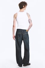 Deep Ocean Blue – mørkeblå - Galaxy løs og rett jeans med mellomhøy midje - 3