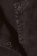 Washed Black - Sleeveless Asymmetric Peplum Top - 1