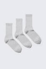 Graumeliert - Socken Eleven 3er-Pack - 0