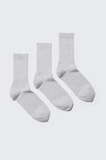 Gris chiné - Lot de 3 paires de chaussettes Eleven - 0
