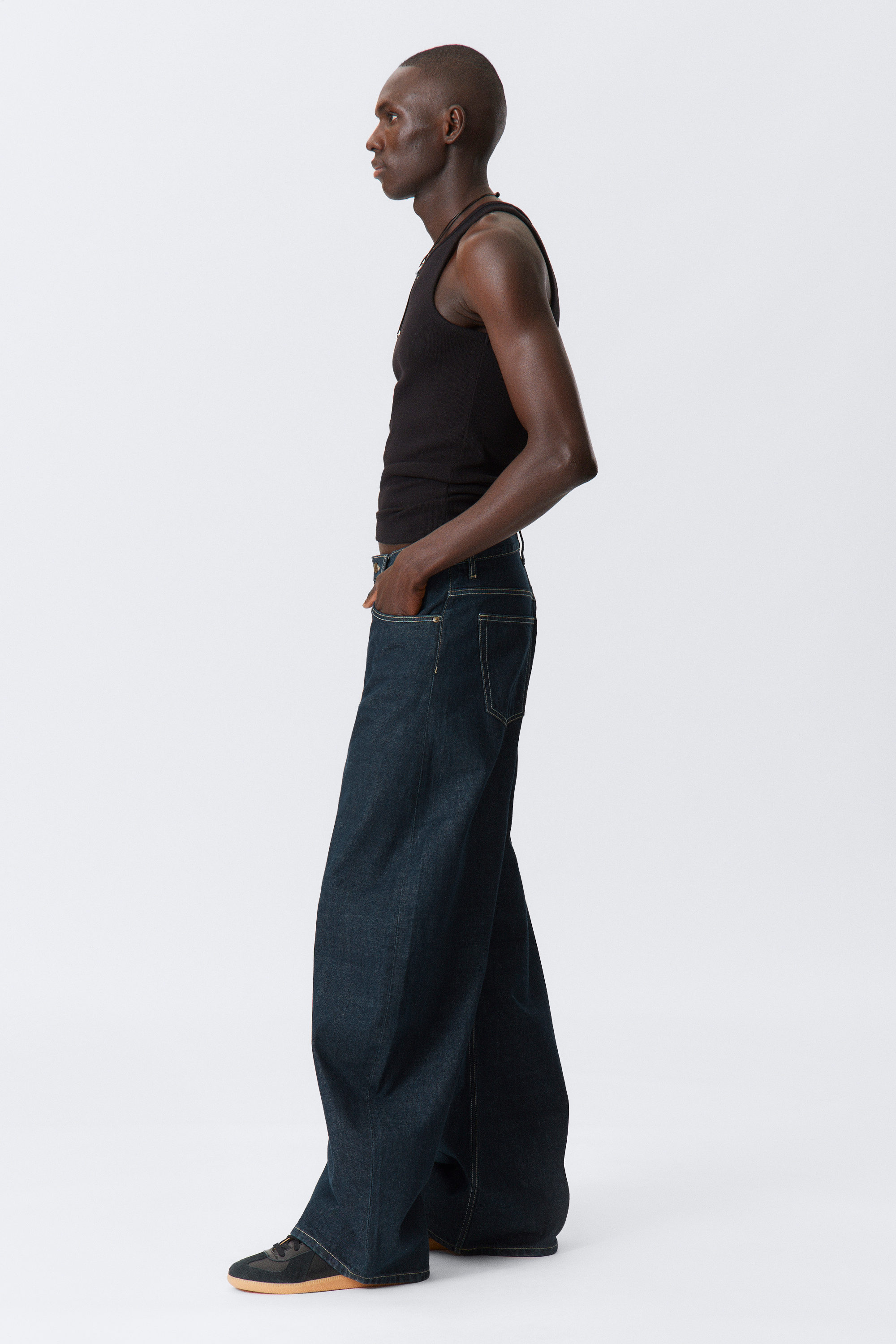 Blå - Solera Lediga Barrel Jeans - 8